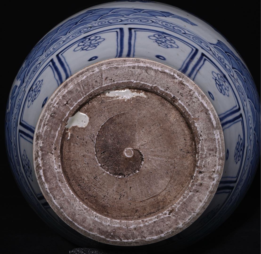 Chinese blue and white porcelain vase