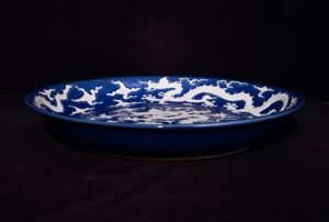 Chinese blue and white porcelain plate