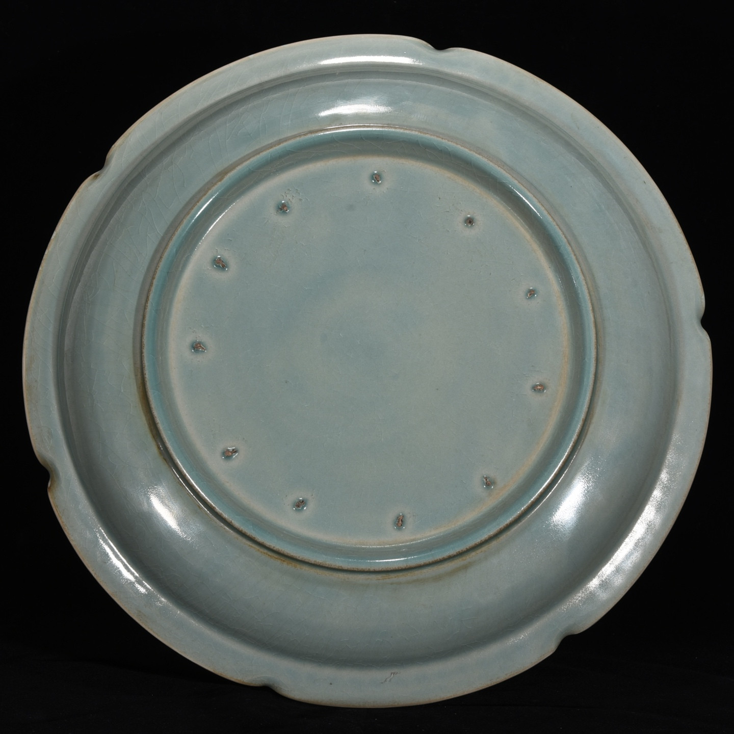 Chinese ru kiln porcelain large dish