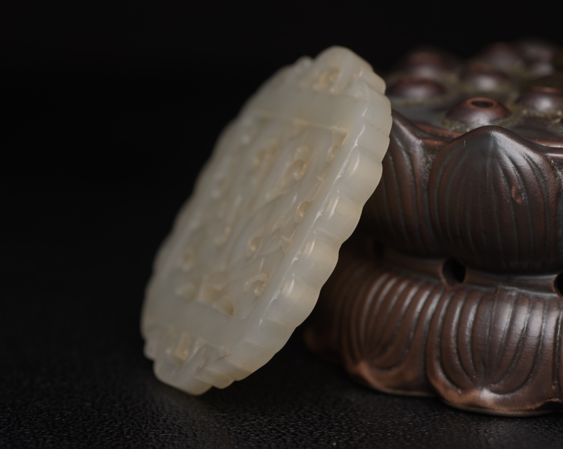 Chinese natural jade carved ornaments