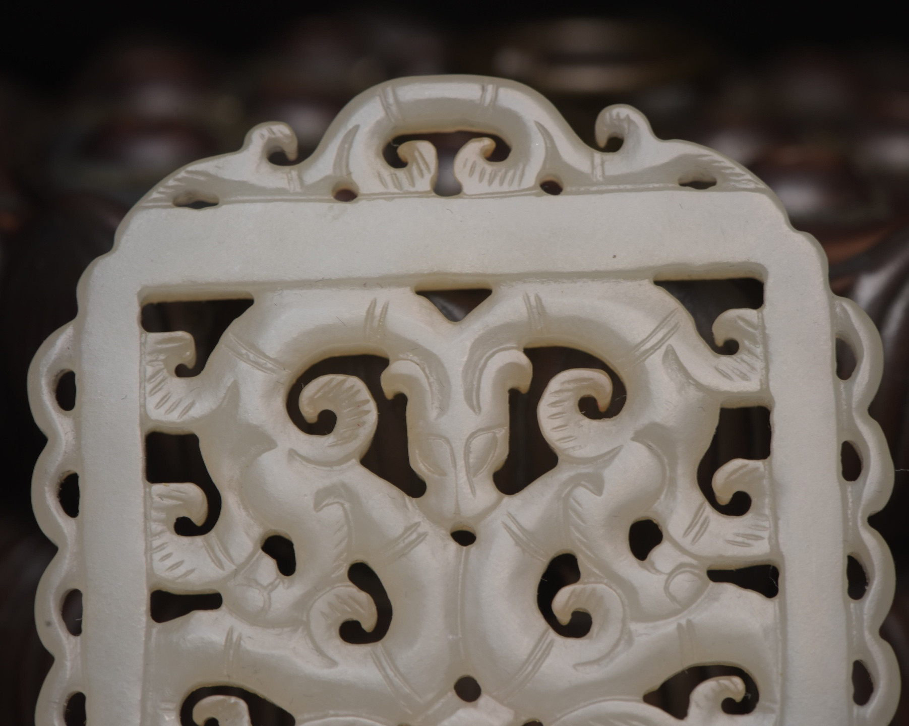 Chinese natural jade carved ornaments
