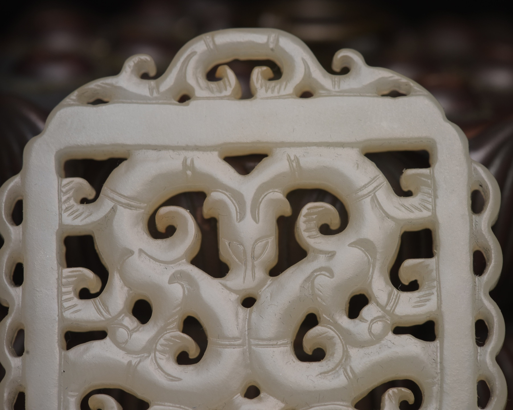 Chinese natural jade carved ornaments