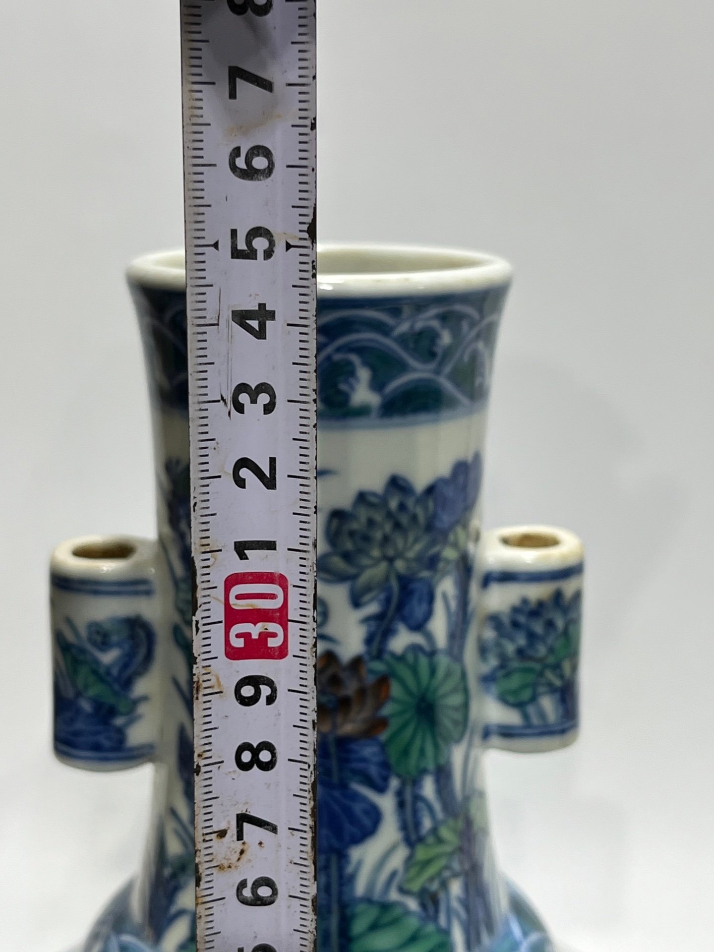 Qing Dynasty Qianlong Doucai Lotus Amphora