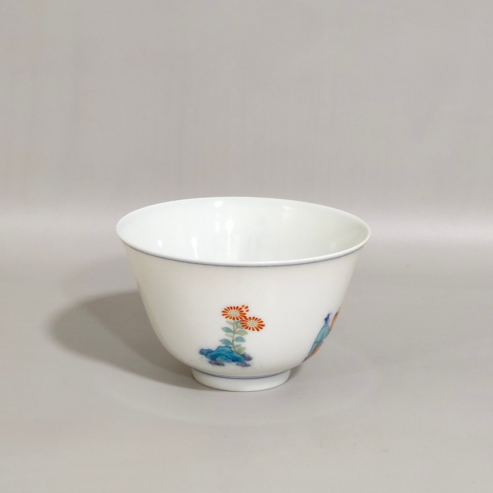 Ming Dynasty Qianlong Chenghua annual sustenance doucai character story Gao Shitu cup
