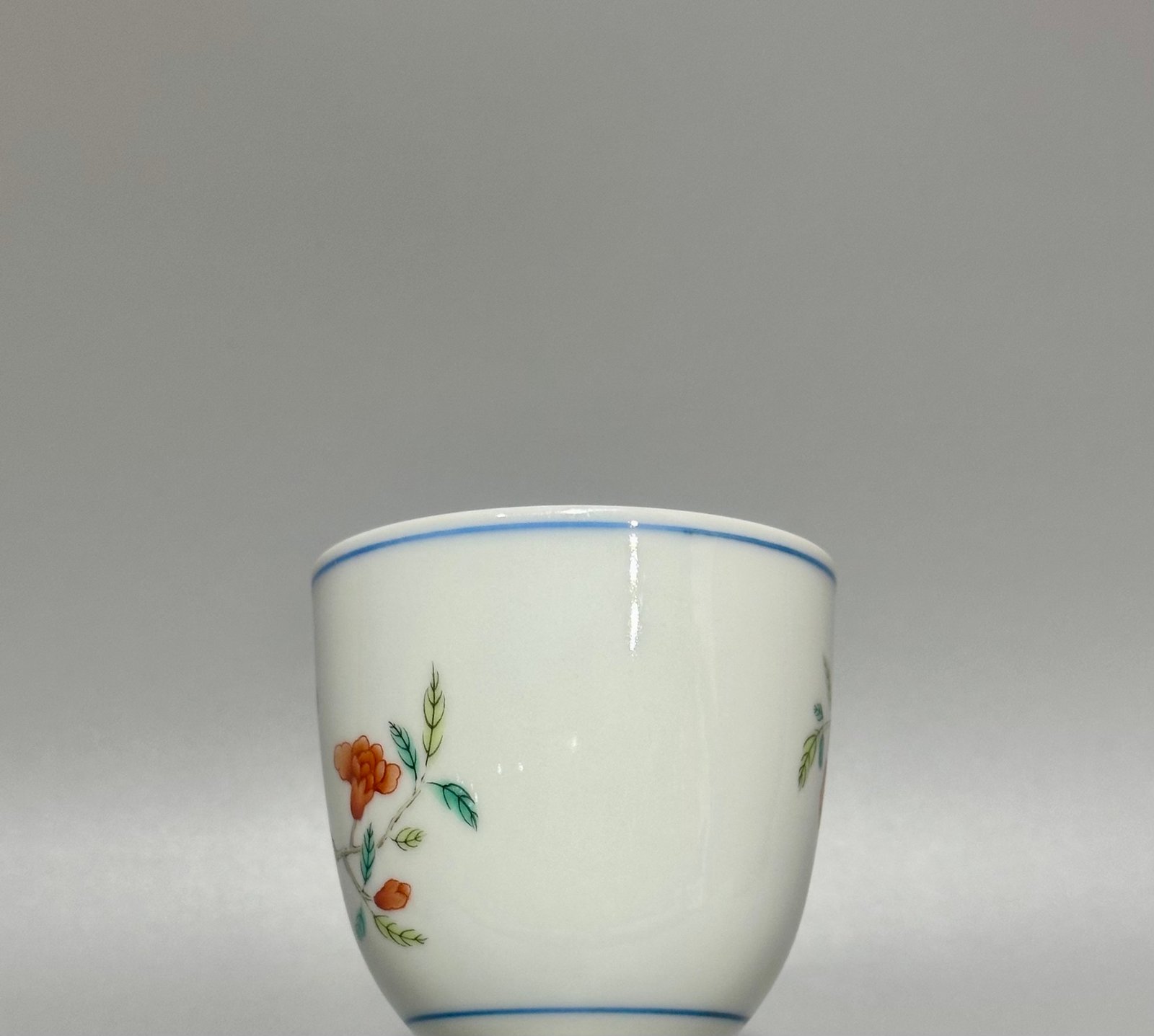 Qing Dynasty Qianlong pastel pomegranate cup