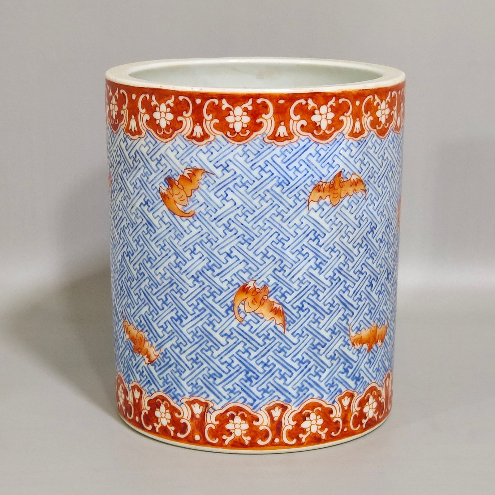 Qing Dynasty Daoguang Hongfu Qitian pen holder