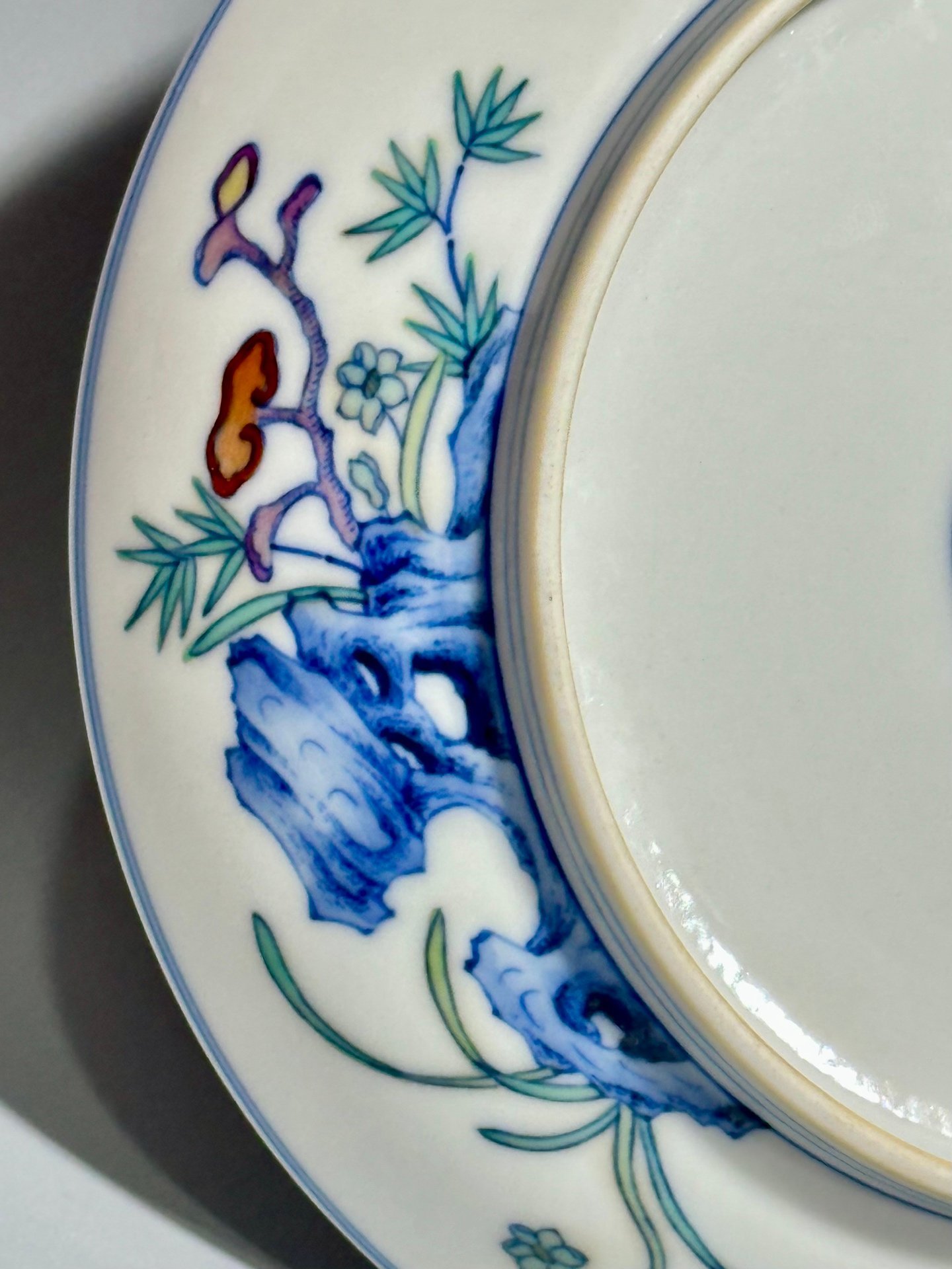 Qing Dynasty Yongzheng this is colorful plate