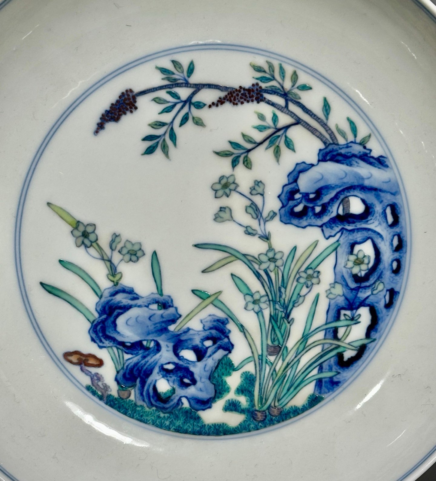 Qing Dynasty Yongzheng this is colorful plate