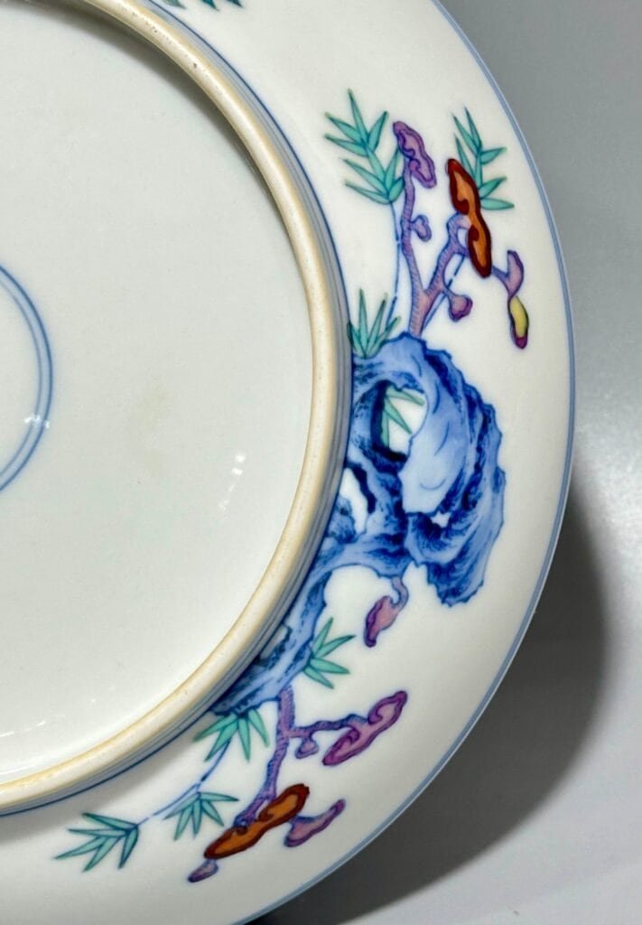 Qing Dynasty Yongzheng this is colorful plate