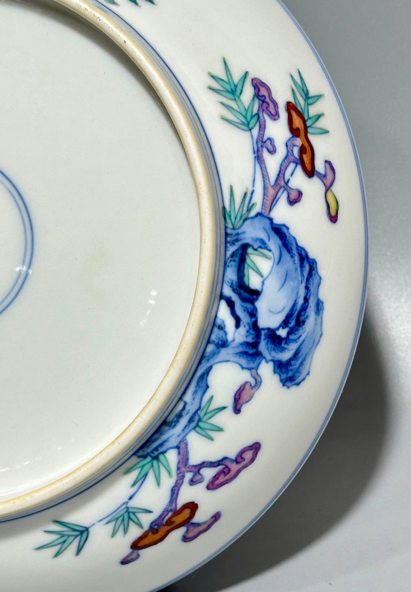 Qing Dynasty Yongzheng this is colorful plate