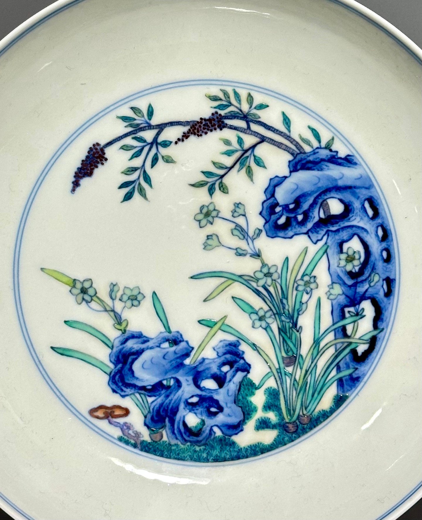 Qing Dynasty Yongzheng this is colorful plate