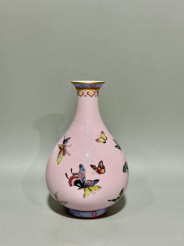 Qing Dynasty Yongzheng jade Fuchun vase