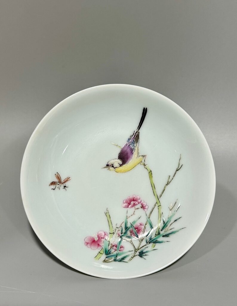 Qing Dynasty Yongzheng this enamel plate