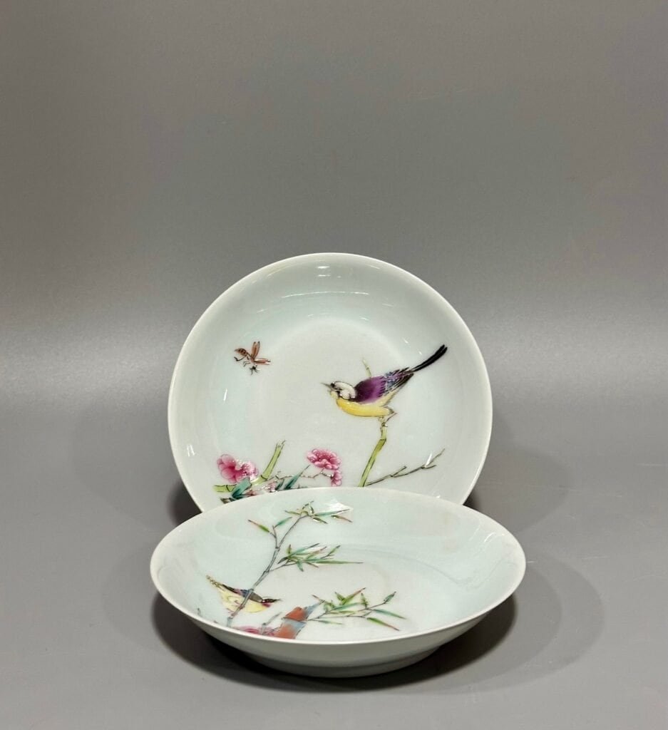 Qing Dynasty Yongzheng this enamel plate
