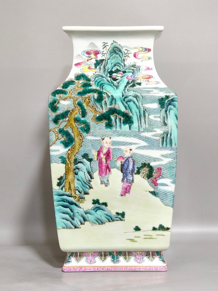 Qing Dynasty Daoguang star square inlaid vessel