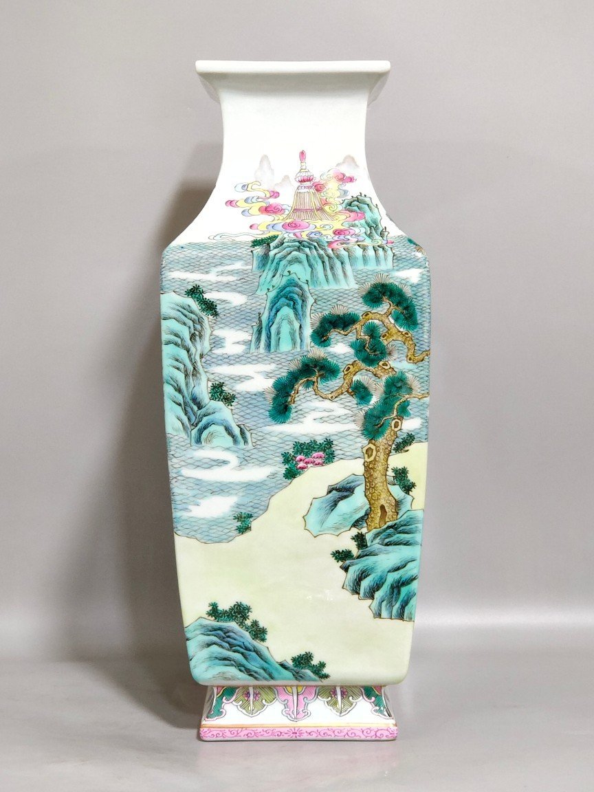 Qing Dynasty Daoguang star square inlaid vessel