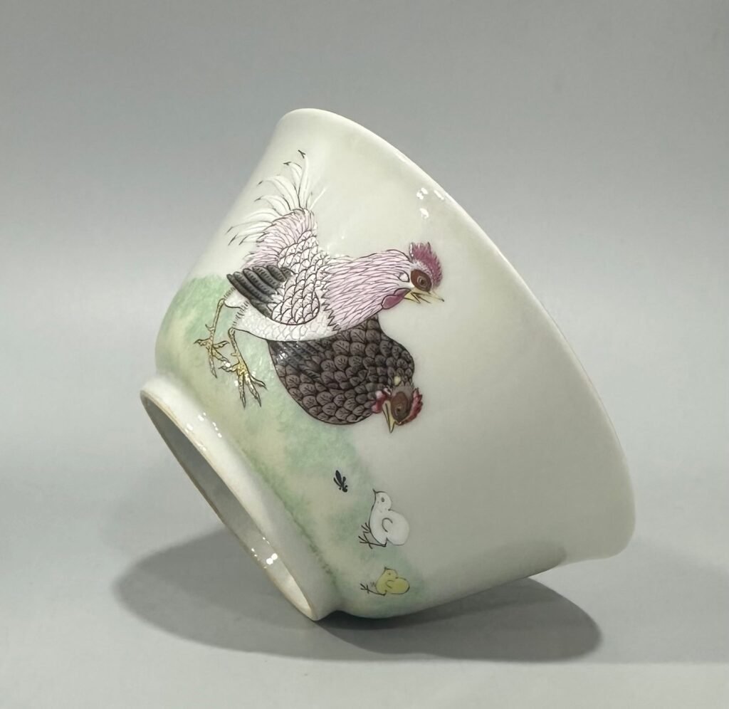 Qing Dynasty Yongzheng pastel cup