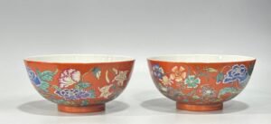Qing Dynasty Yongzheng enamel flower bowl