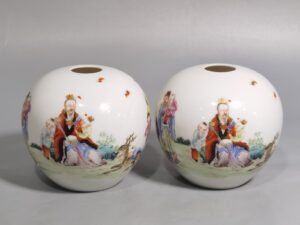 Qing Dynasty Hongxian year-Burner Putai pastel water bowl with the three stars