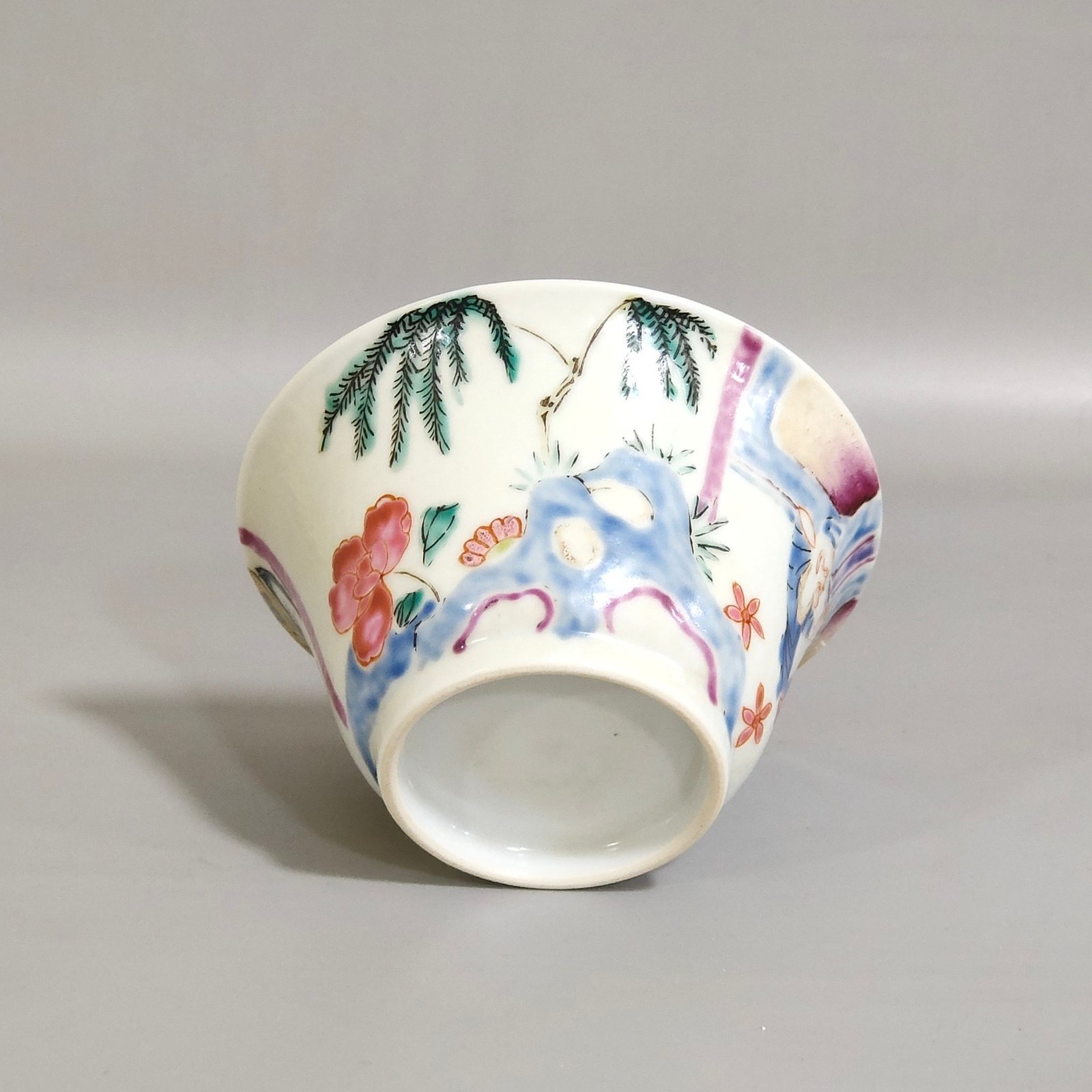 Qing Dynasty Overseas export character story cup set