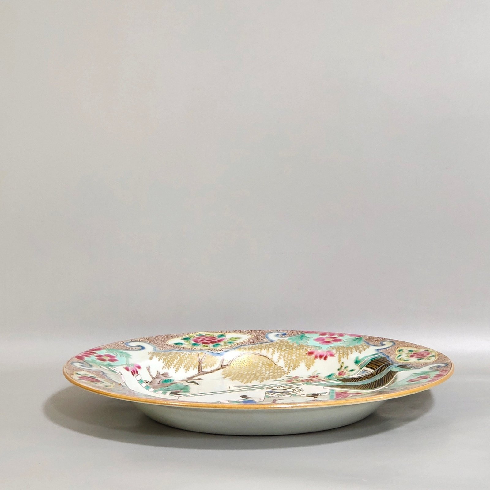 Qing Dynasty Overseas return and export character story plate