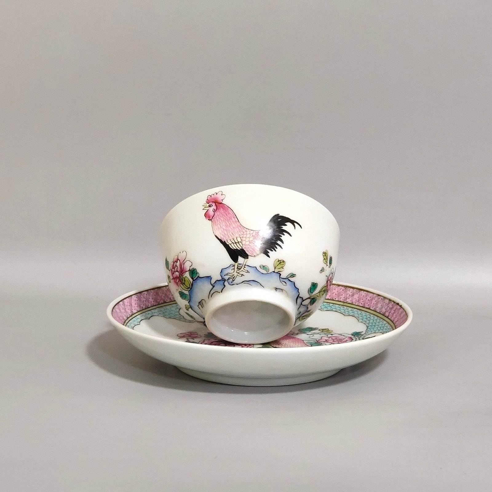 Qing Dynasty Overseas return and export of Lucky Cup set