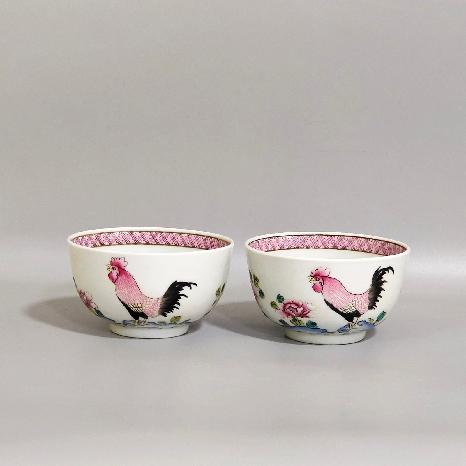 Qing Dynasty Overseas return and export of Lucky Cup set