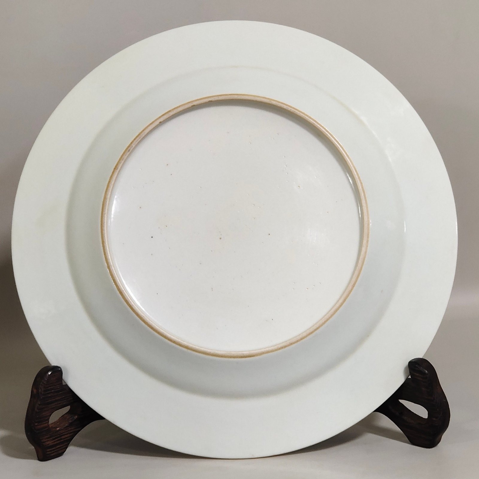 Qing Dynasty Overseas return to export education child picture plate