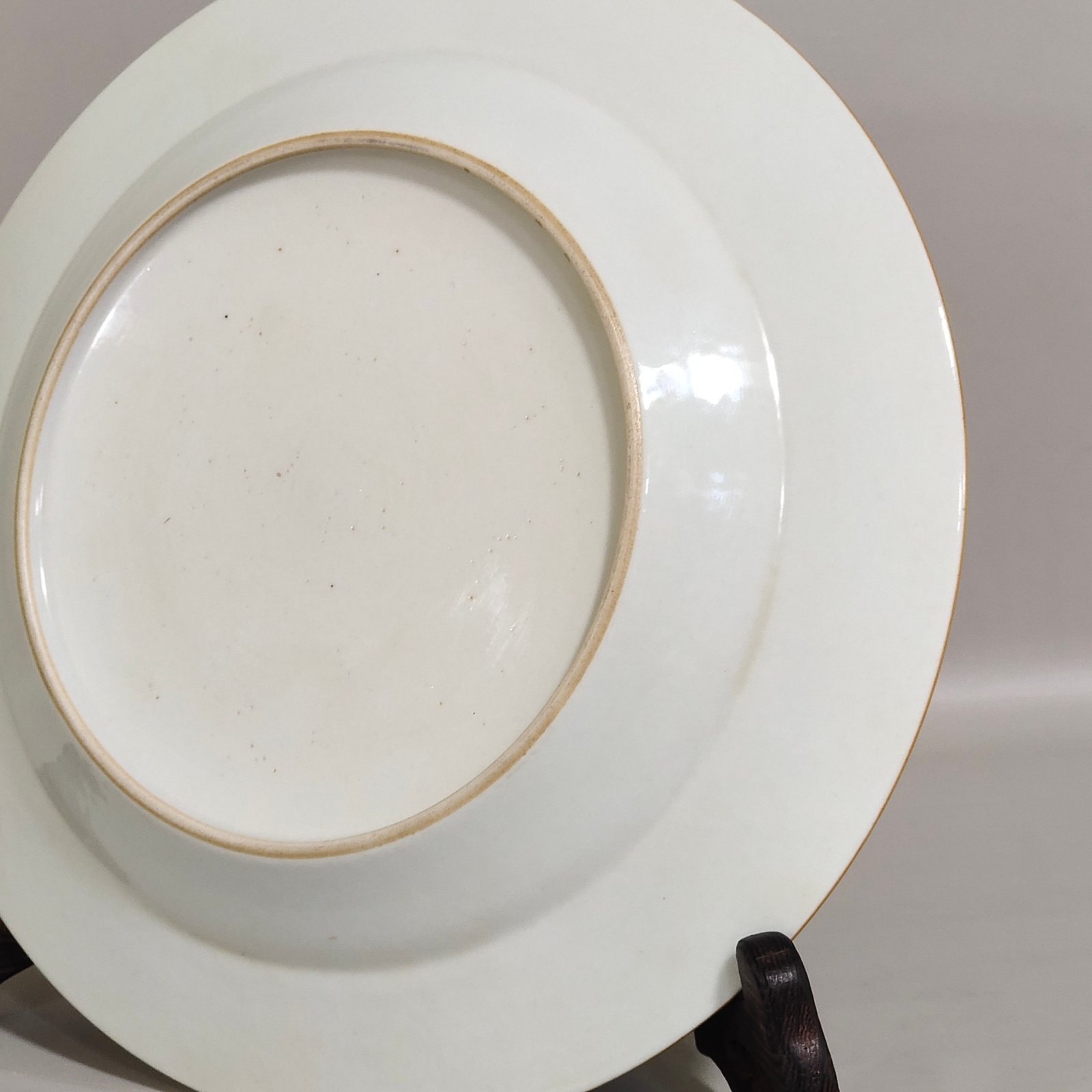 Qing Dynasty Overseas return to export education child picture plate