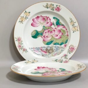 Qing Dynasty Overseas Lotus plate for export