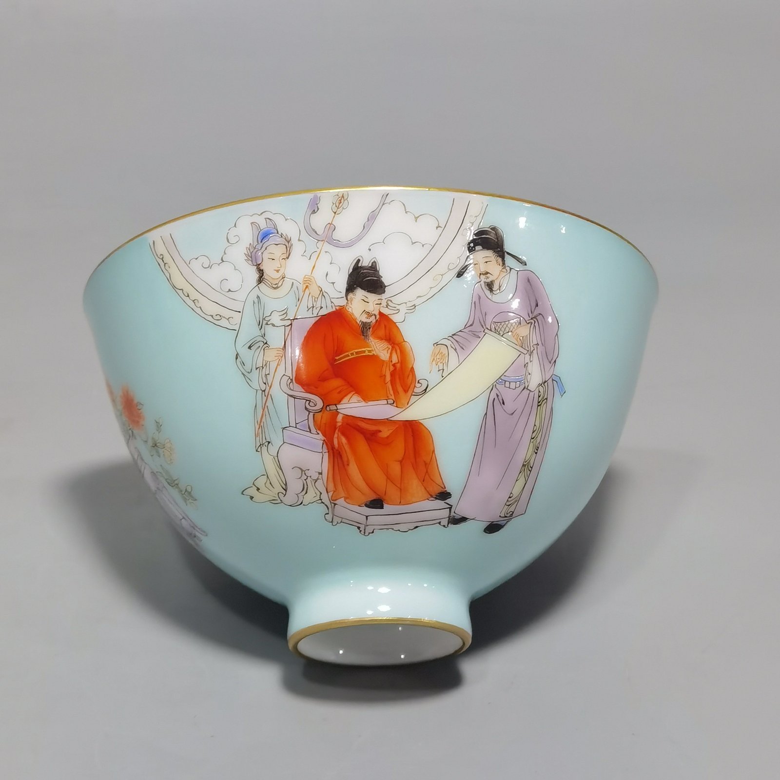 Qing Dynasty Qianlong set of tea circles