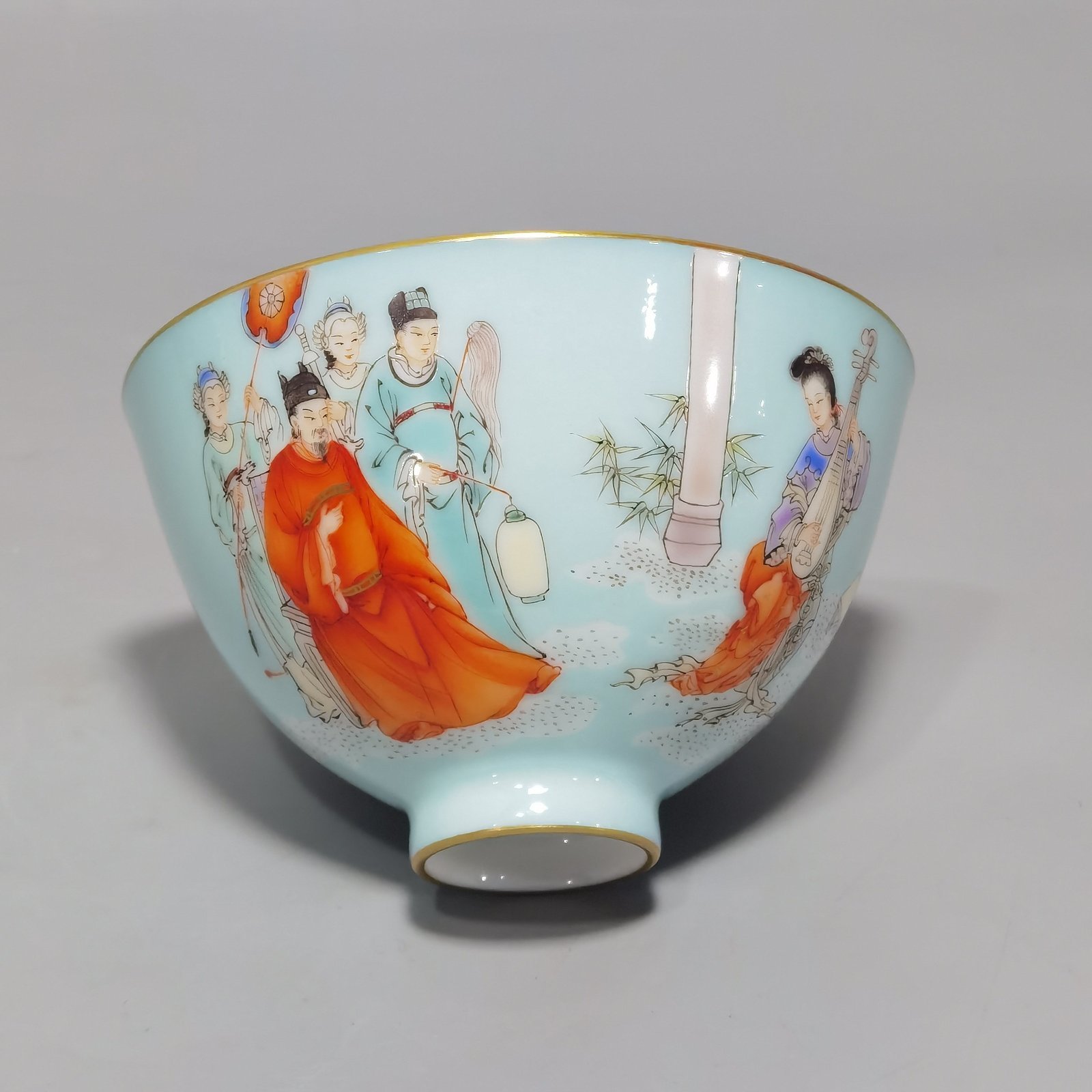 Qing Dynasty Qianlong set of tea circles