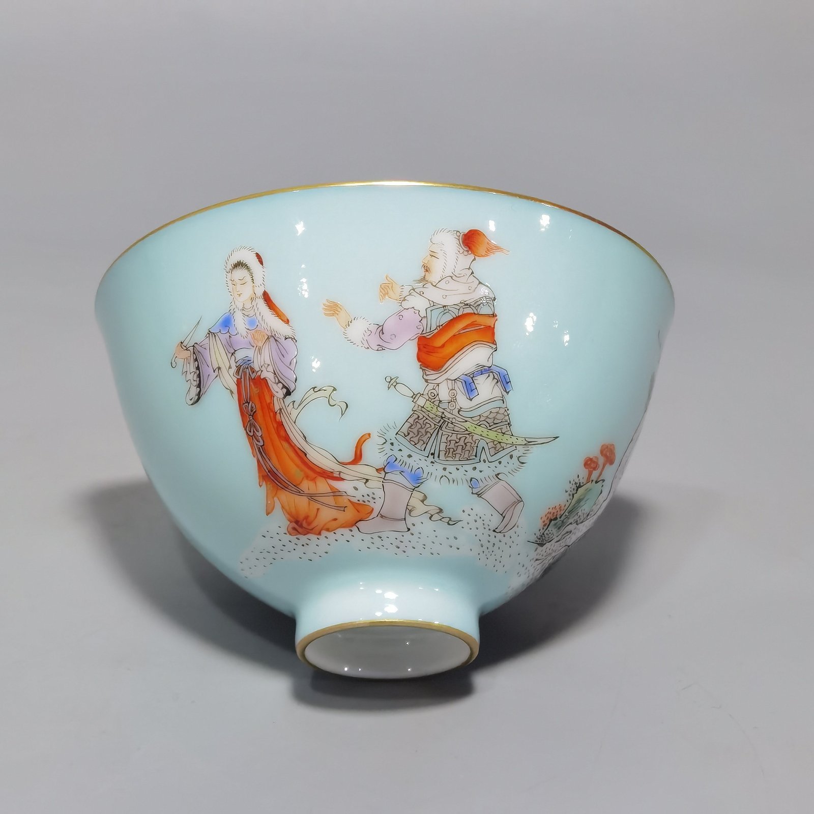 Qing Dynasty Qianlong set of tea circles