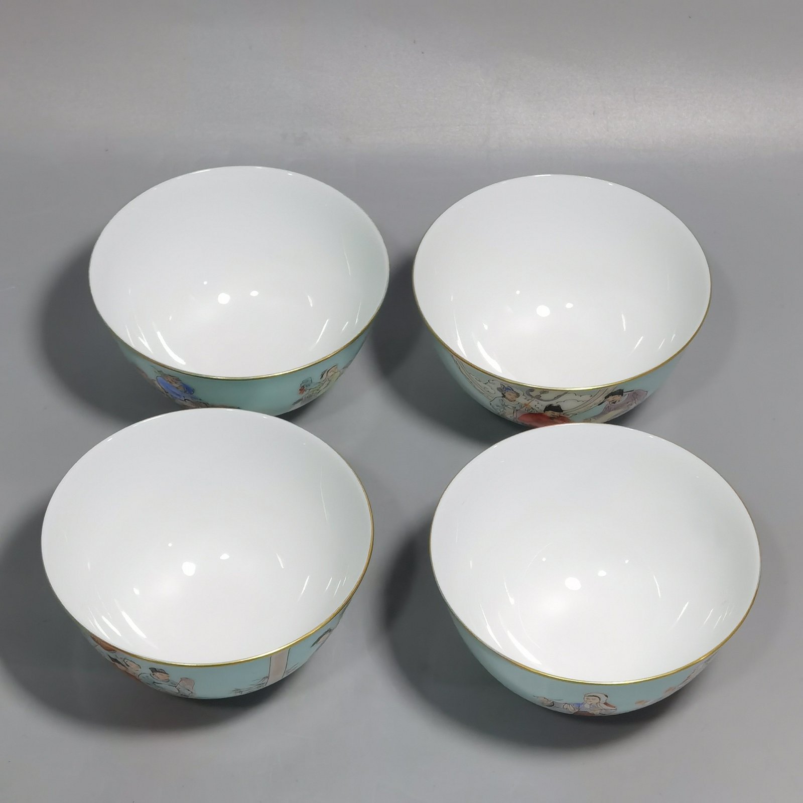 Qing Dynasty Qianlong set of tea circles cup