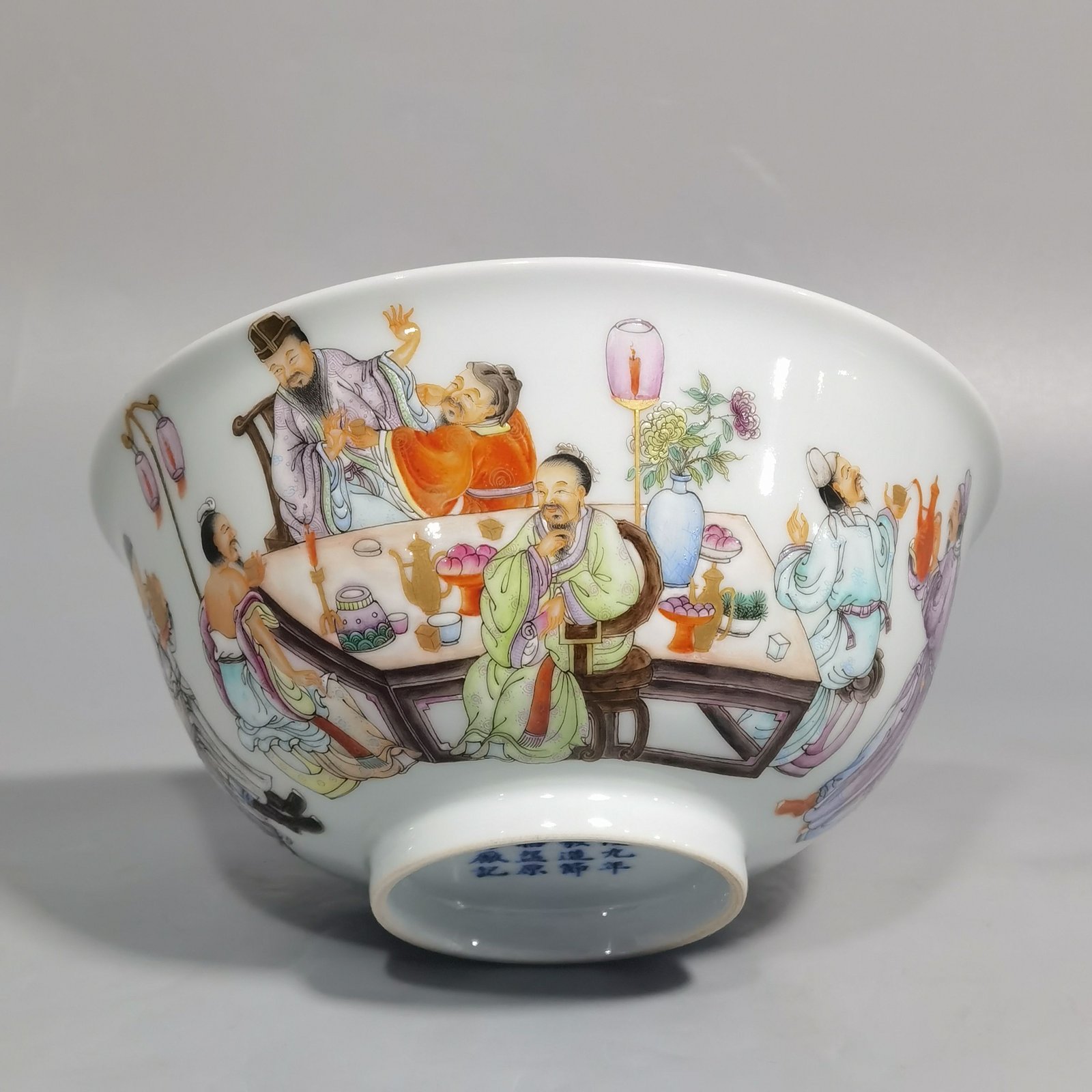 Qing Dynasty Qianlong multi-character enamel bowl
