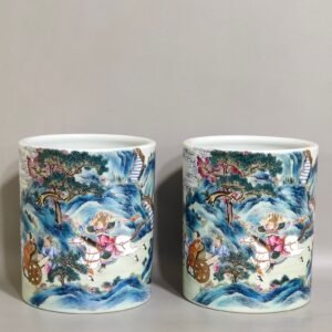 Qing Dynasty Qianlong Three Kingdoms Zhao Zilong's Savior Pen Holder
