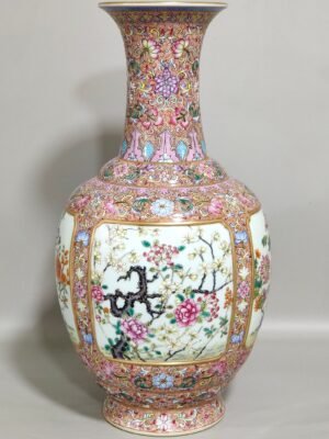 Qing Dynasty Qianlong a four-season flower vase