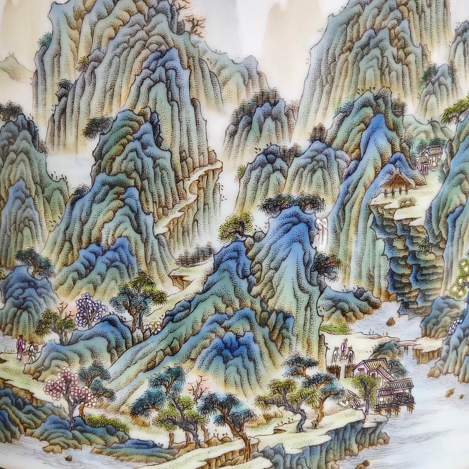 Qing Dynasty Qianlong Thousand Miles of Rivers and Mountains