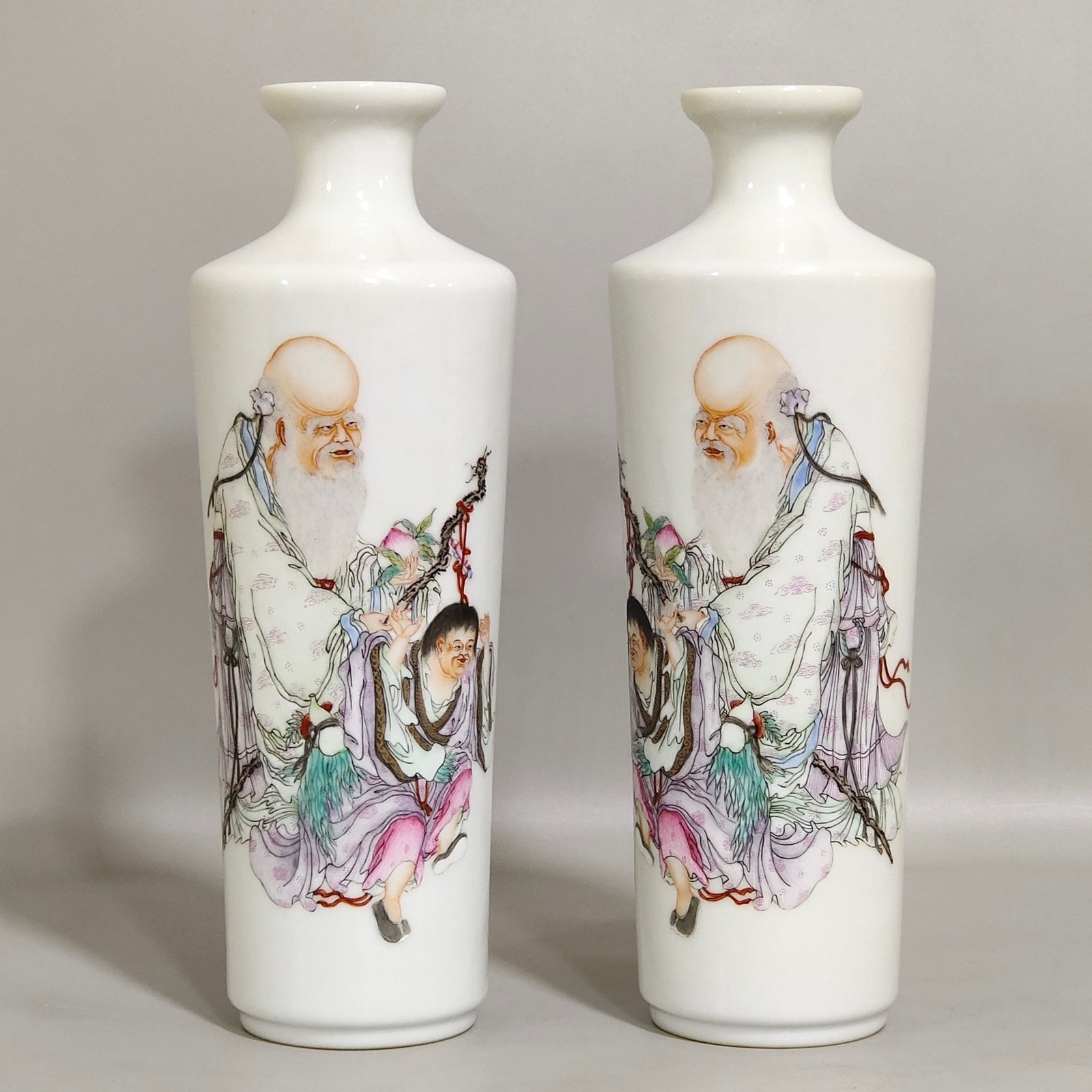 Qing Dynasty Qianlong birthday poem thin vase