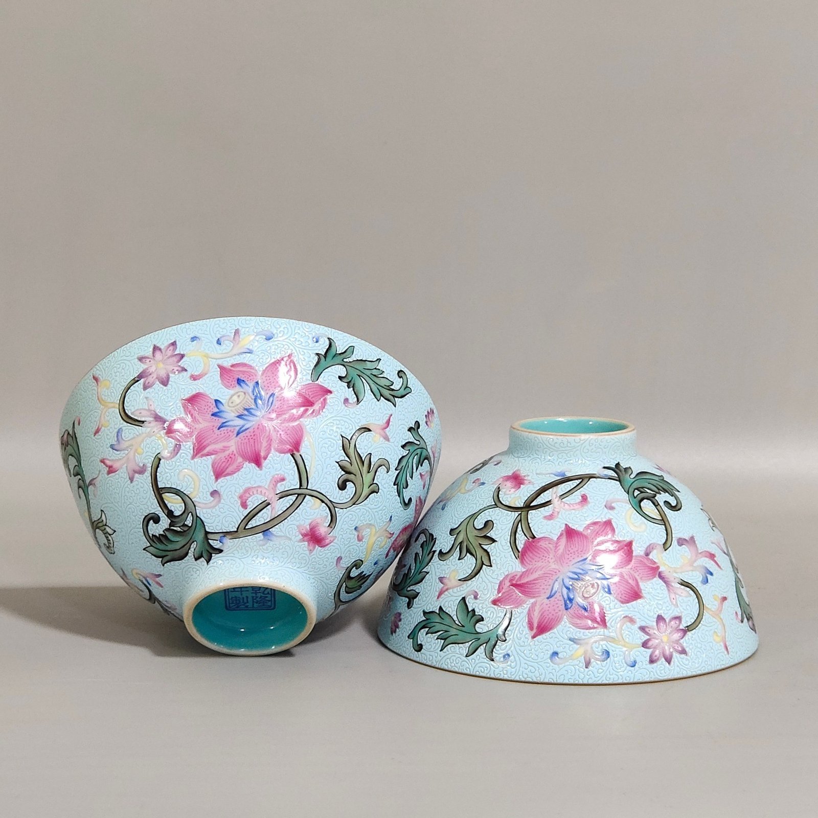 Qing Dynasty Qianlong Zadao flower cup