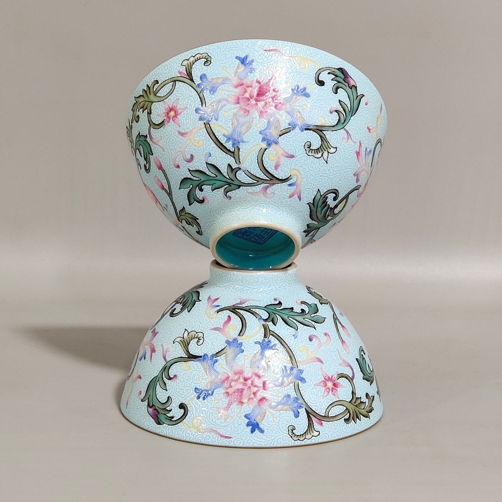 Qing Dynasty Qianlong Zadao flower cup