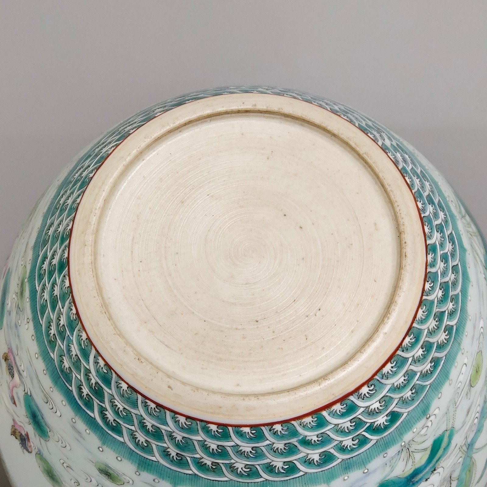 Qing Dynasty Qianlong A lotus pond erotic jar