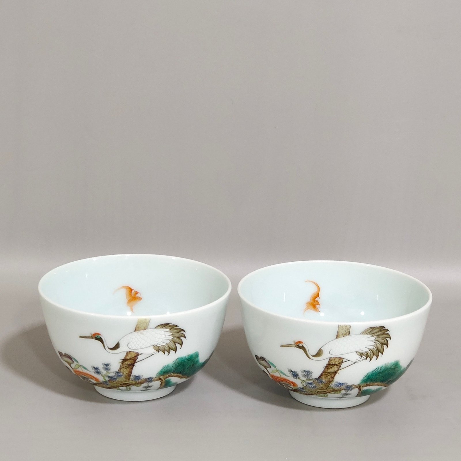 Qing Dynasty Qianlong Songhe Yannian Wufu Cup