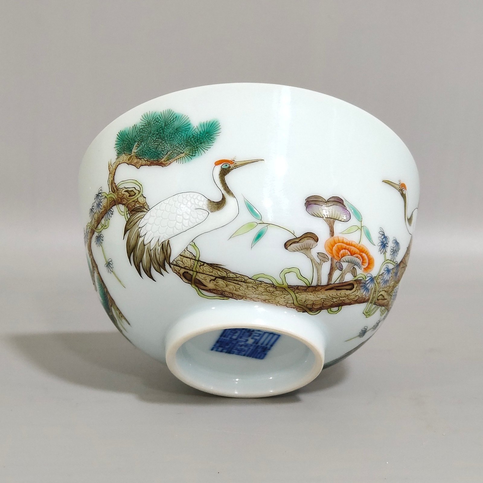 Qing Dynasty Qianlong Songhe Yannian Wufu Cup