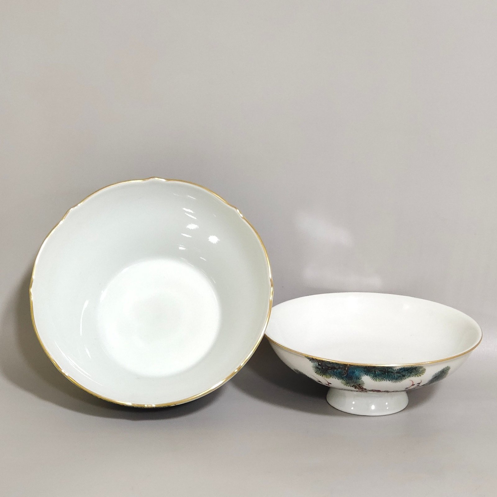 Qing Dynasty Qianlong Songhe Yannian bowl