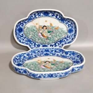 Qing Dynasty Qianlong Fahai Opera Golden Cicada Begonia Seal