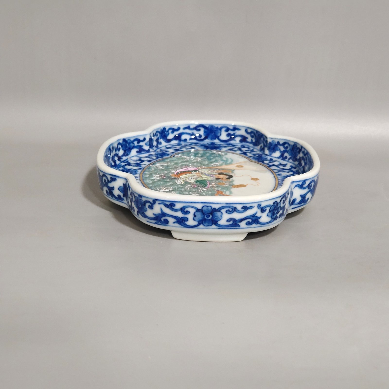 Qing Dynasty Qianlong Fahai Opera Golden Cicada Begonia Seal