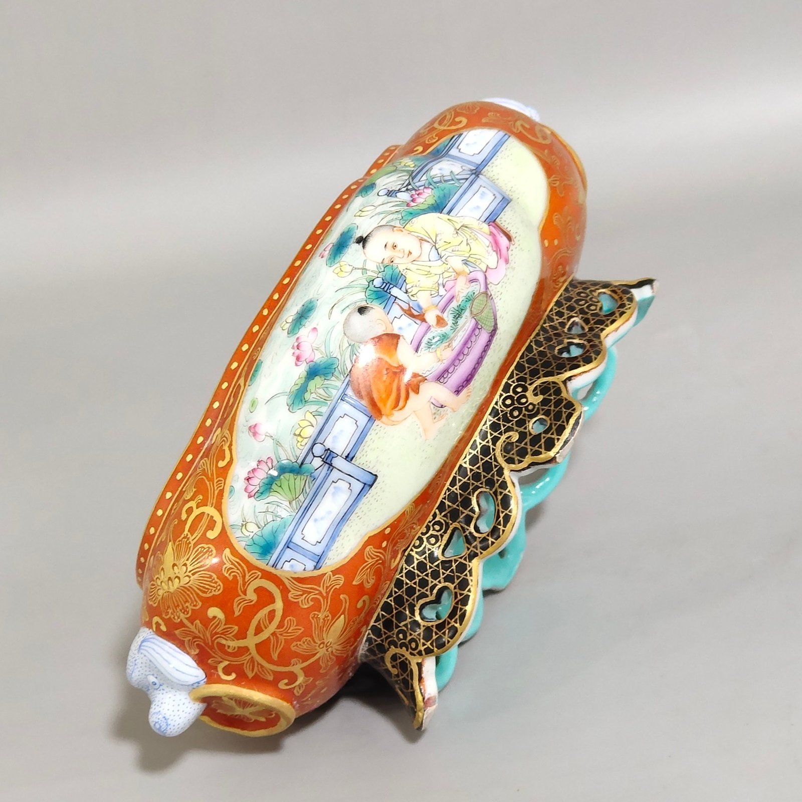 Qing Dynasty Qianlong a pair of two-ear water bowls