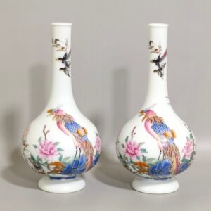 Qing Dynasty Qianlong enamel Wu Lun Tu bile vase