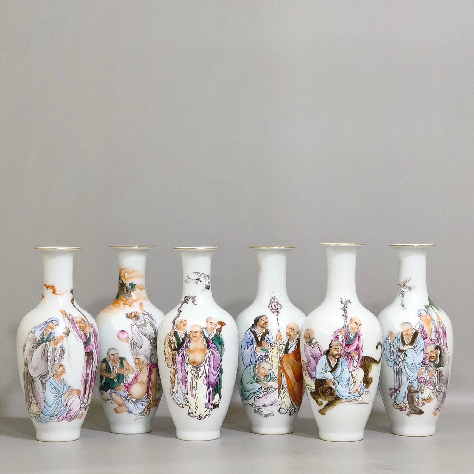 Qing Dynasty Qianlong enamel vase with poems